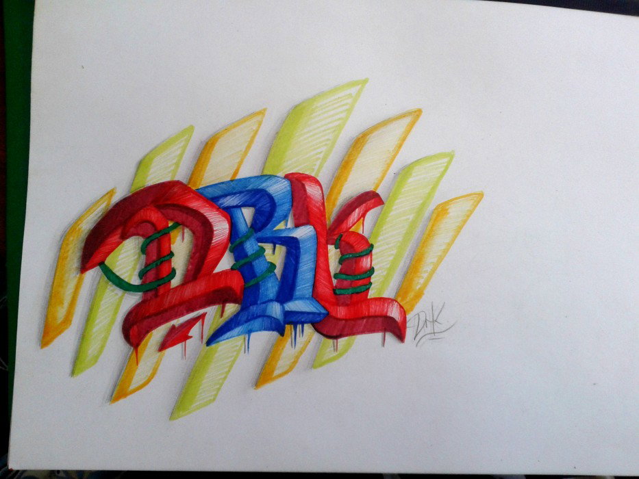 Graffiti Sketch in Russia - Photo by DRK - DRK, DRAKE