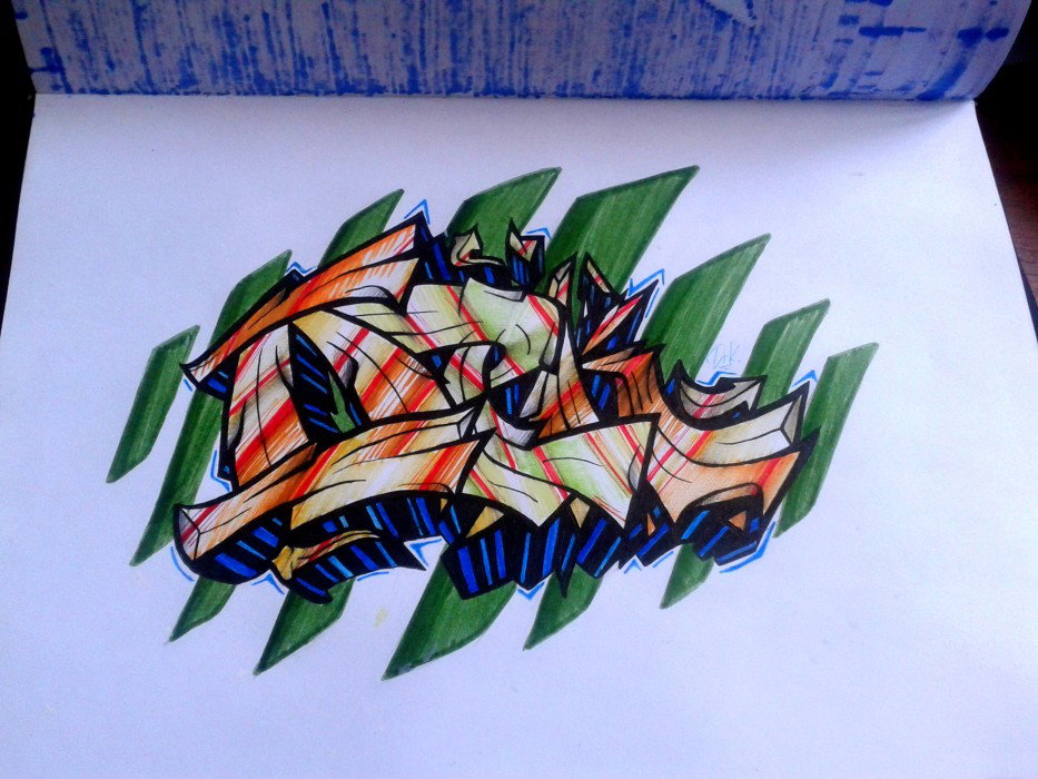 Graffiti Sketch in Russia - Photo by DRK - DRK, DRAKE