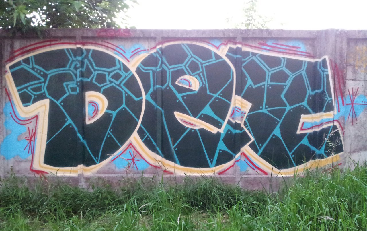 Graffiti Wall - Photo by DTR1 - Latvia, Riga, Det (2013)