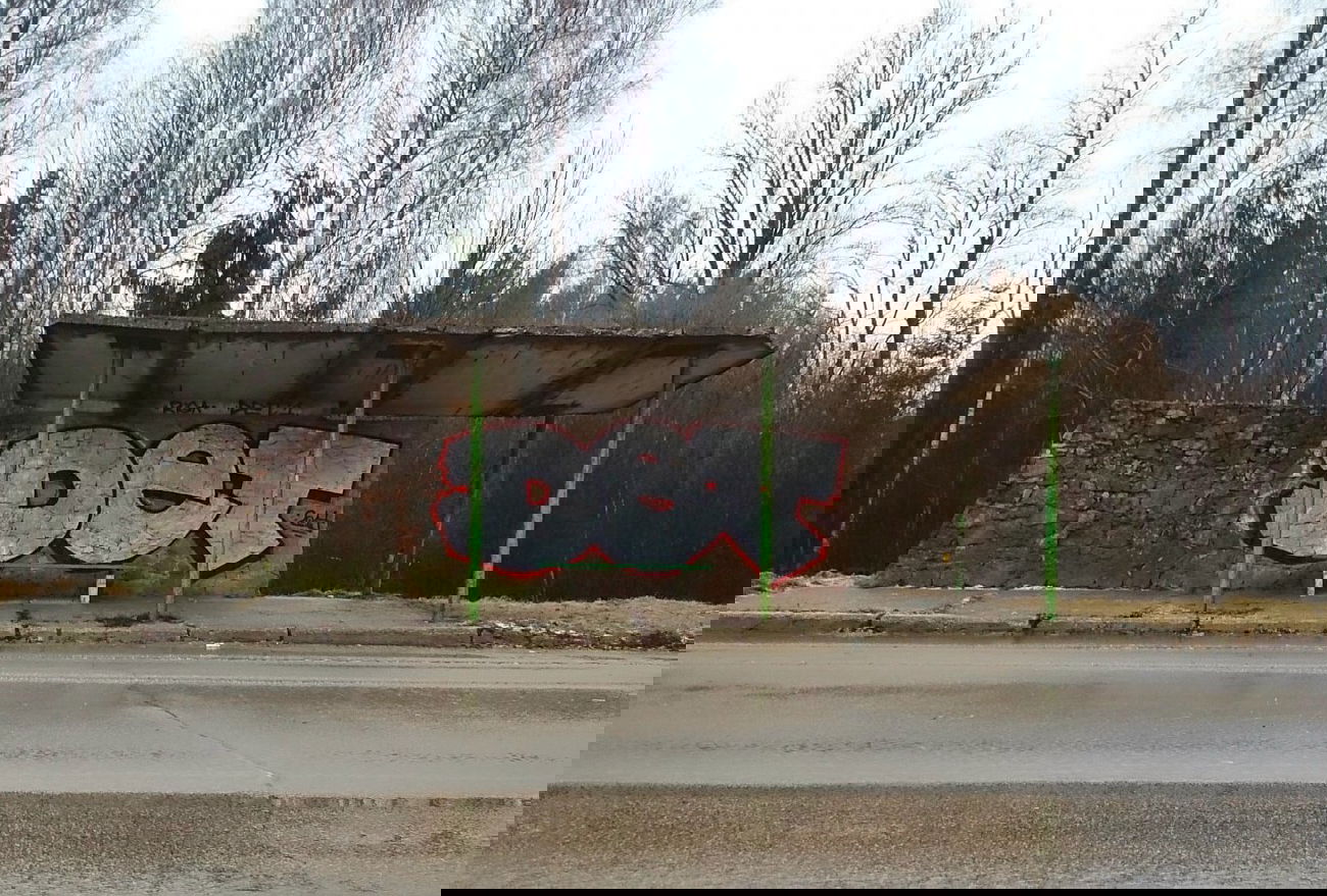 Graffiti Bombing - Photo by DTR1 - Latvia, chrome (2014)