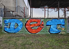 Graffiti Wall - Photo by DTR1 - Latvia, trainline (2024)