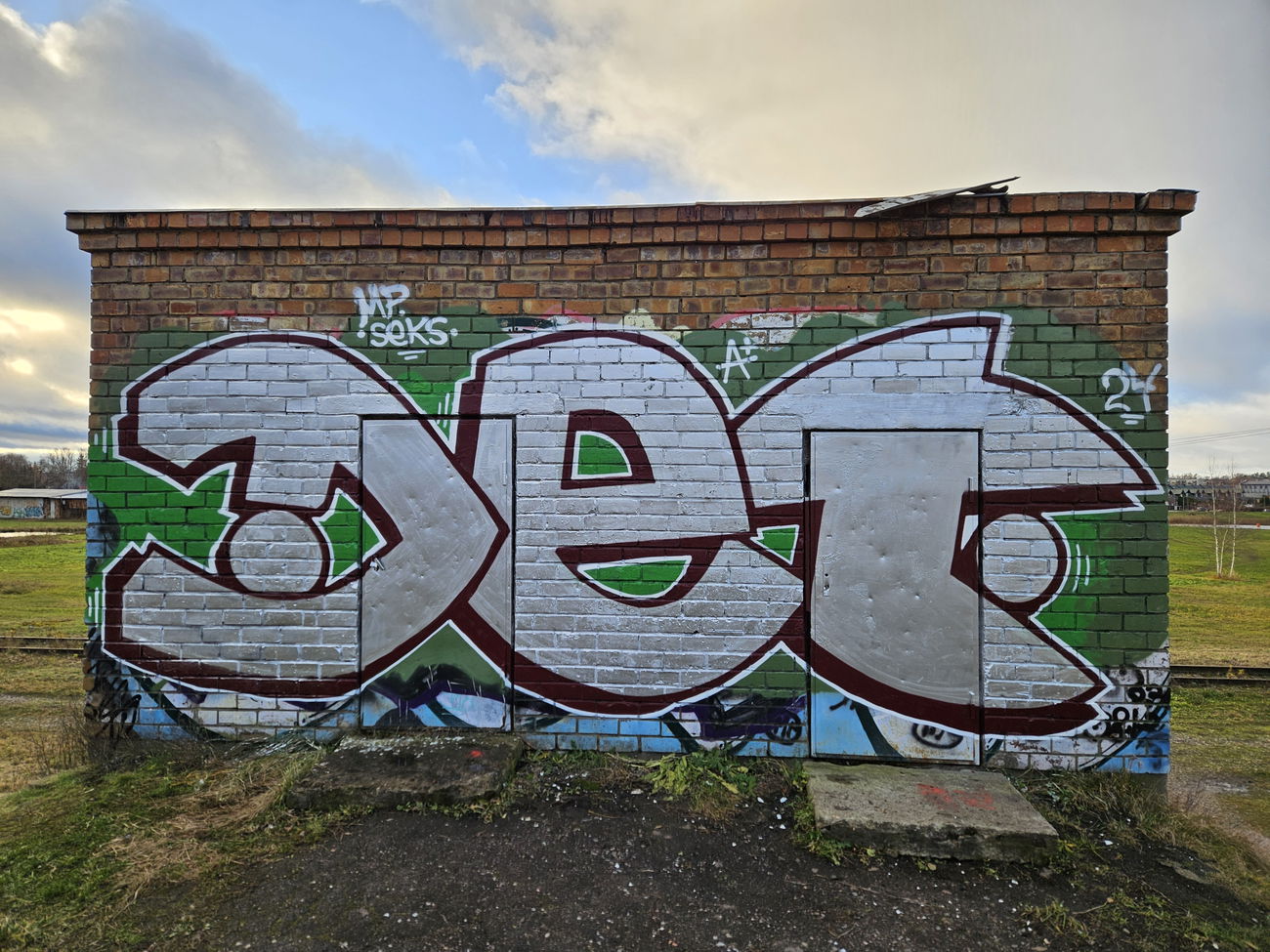 Graffiti Wall - Photo by DTR1 - Latvia, chrome, trainline (2024)