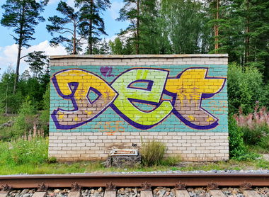 Graffiti Wall - Photo by DTR1 - latvia, trainline (2017)