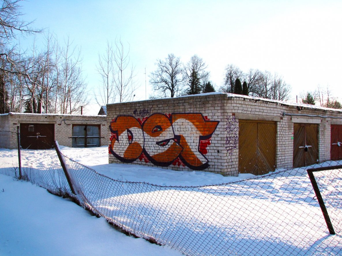 Graffiti Bombing - Photo by DTR1 - Latvia, simple, graffiti (2014)