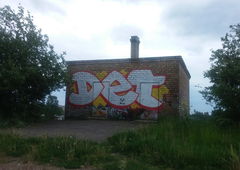 Graffiti Wall - Photo by DTR1 - trainline, latvia (2015)