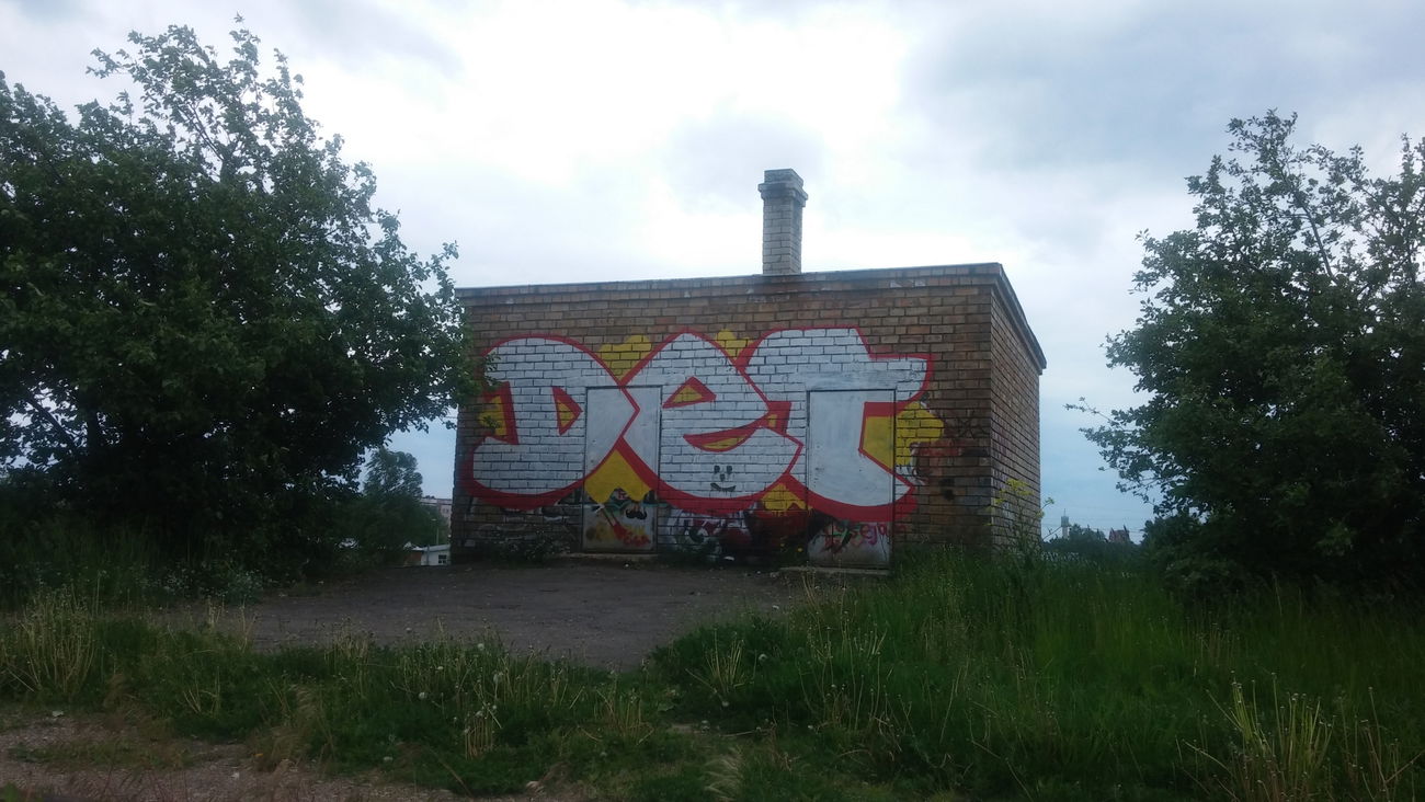 Graffiti Wall - Photo by DTR1 - trainline, latvia (2015)