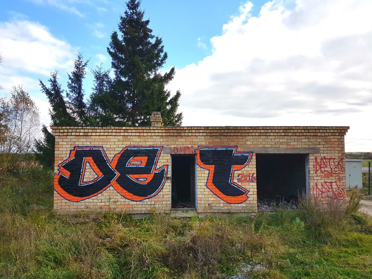 Graffiti Wall - Photo by DTR1 - Latvia, bigsize, trainline (2016)