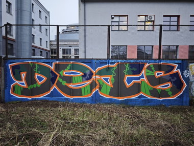 Graffiti Wall - Photo by DTR1 - Latvia, Riga, trainline (2025)