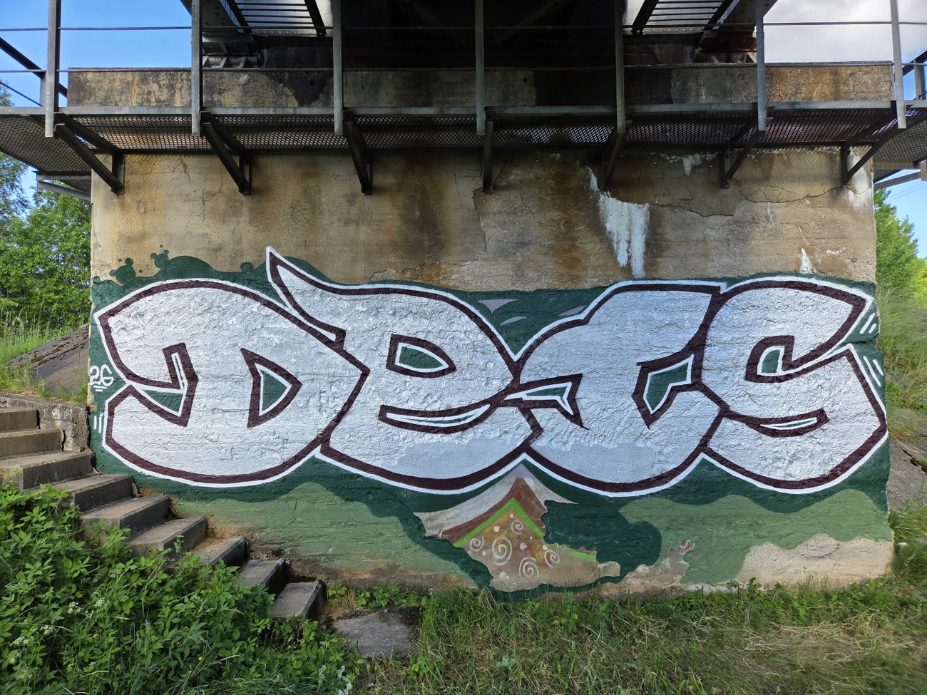 Graffiti Wall - Photo by DTR1 - Latvia, chrome, trainline (2026)