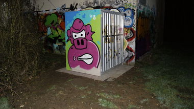 Graffiti Bombing - Photo by DUKE1823 - DRIPPIG, DUKE1823, PIG