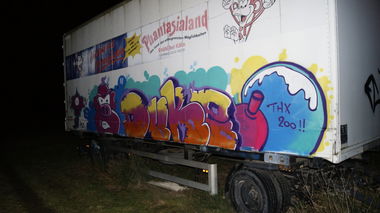 Graffiti Wall in Des Moines - Photo by DUKE1823 - DUKE, Phanta, DRIP (2014)