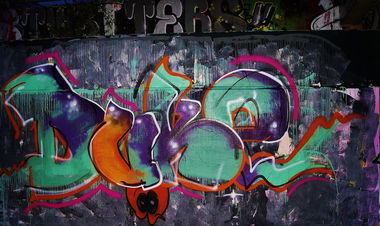 Graffiti Wall in Des Moines - Photo by DUKE1823 - DUKE, k7, köln (2014)