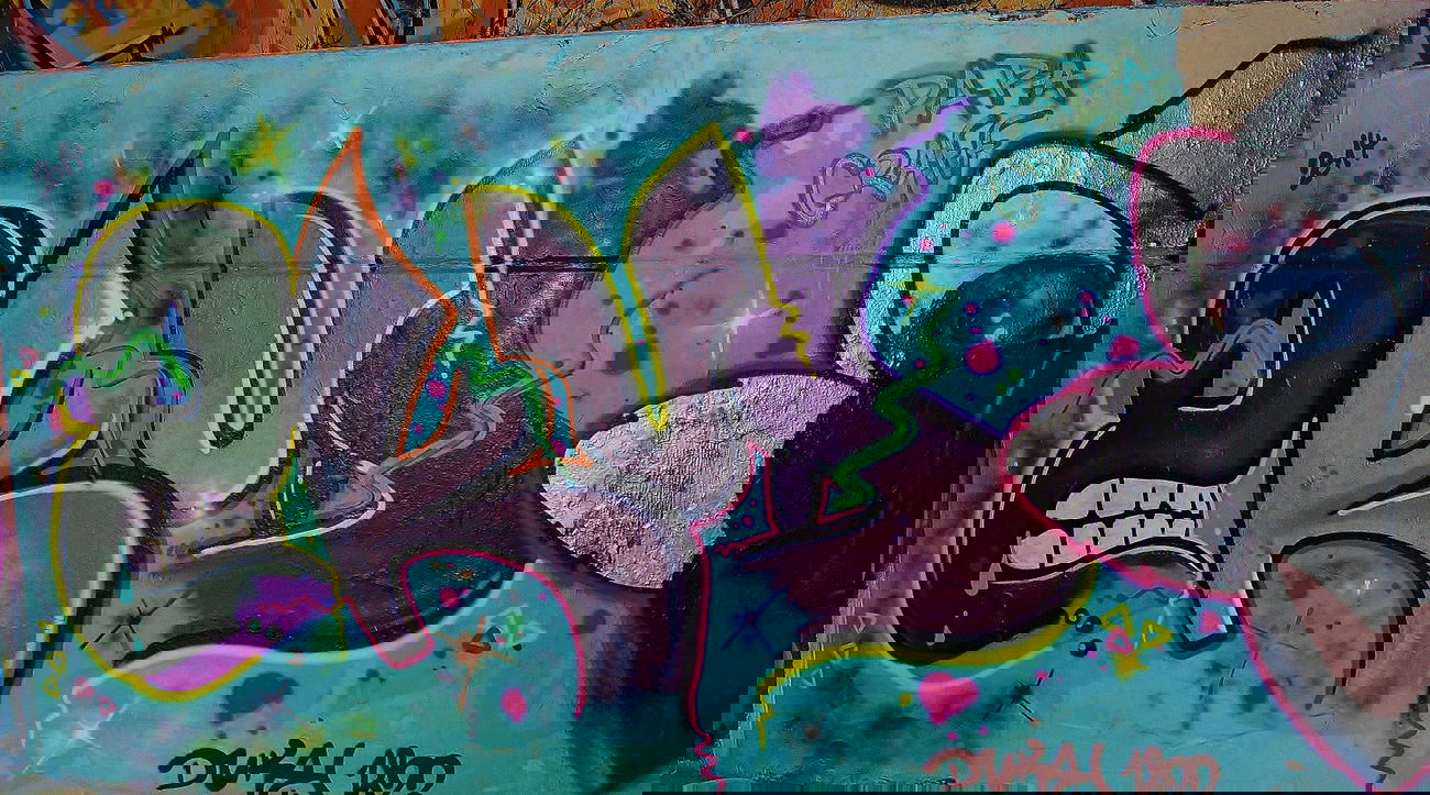 Graffiti Wall in Des Moines - Photo by DUKE1823 - Duke, PapaGraff.Ekud (2014)