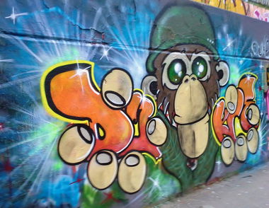 Graffiti Wall in Brühl - Photo by DUKE1823 - Duke, Ape, Affe (2014)