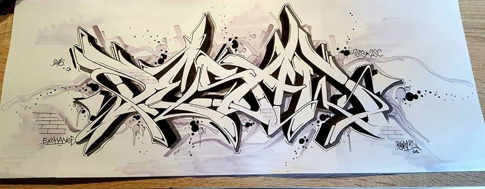 Graffiti Sketch - Photo by DaiaR (2016)