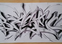 Graffiti Sketch - Photo by DaiaR - basec, dair, daiar (2015)