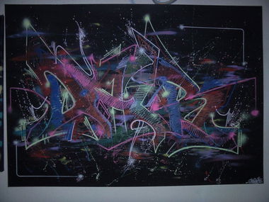 Graffiti Artwork - Photo by DaiaR - dair, daiar, canvas (2013)