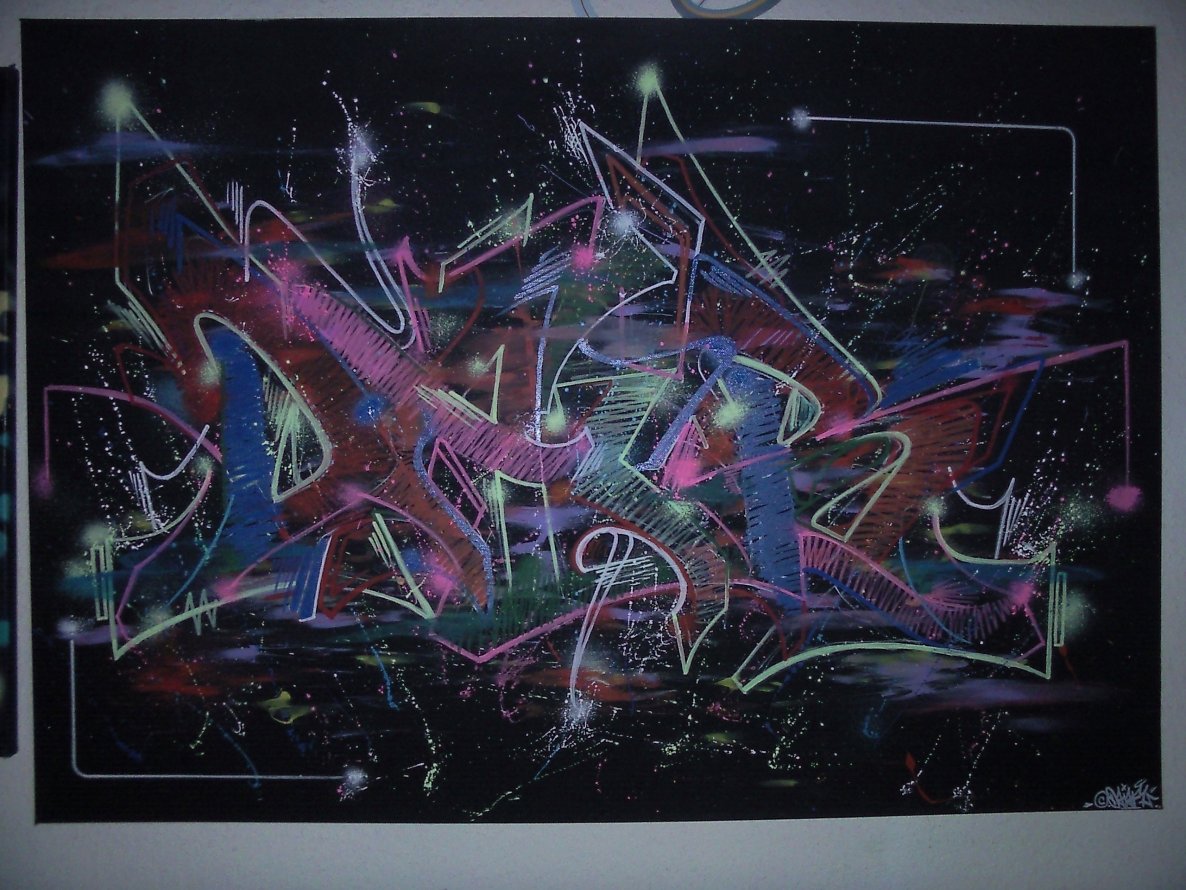 Graffiti Artwork - Photo by DaiaR - dair, daiar, canvas (2013)