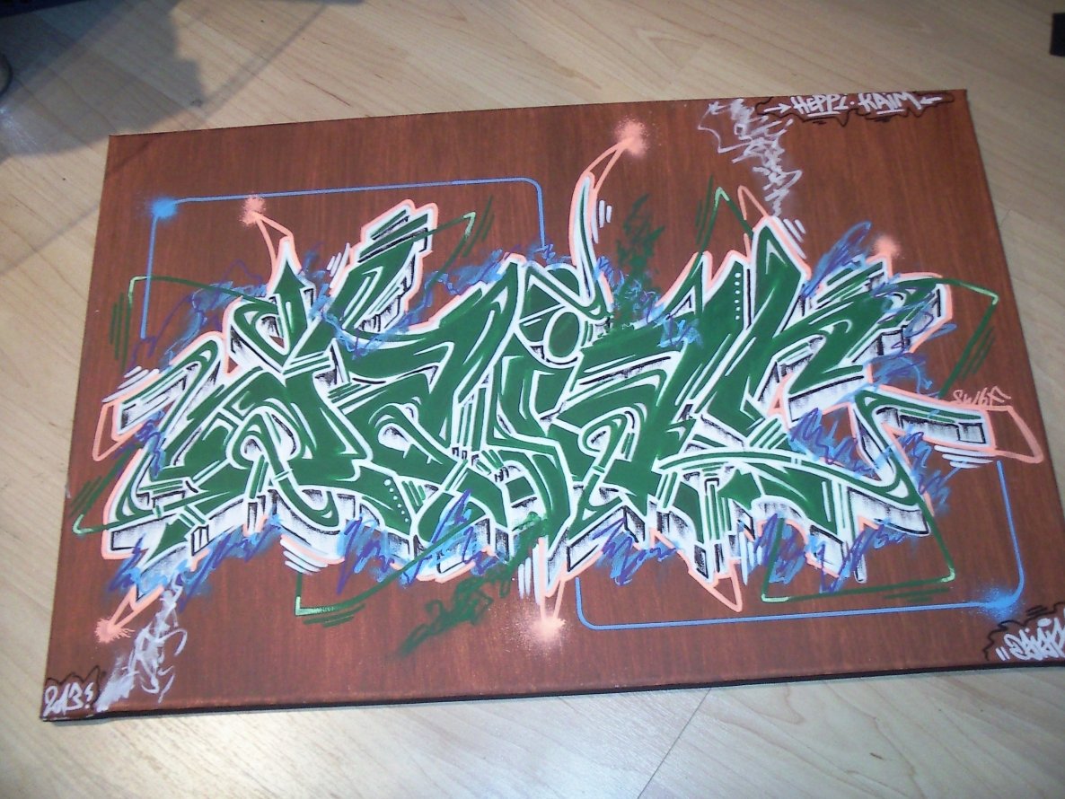 Graffiti Artwork - Photo by DaiaR - dair, daiar, canvas (2013)