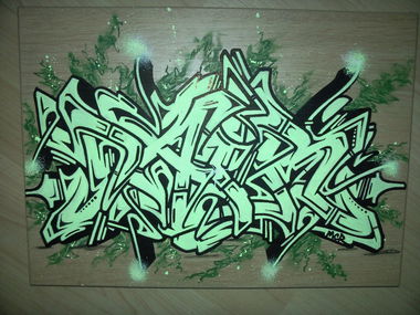 Graffiti Artwork - Photo by DaiaR - dair, daiar, canvas (2013)