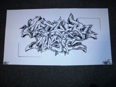 Graffiti Sketch - Photo by DaiaR - dair, daiar, mecker (2013)