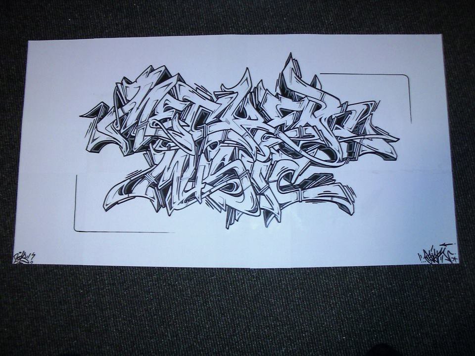 Graffiti Sketch - Photo by DaiaR - dair, daiar, mecker (2013)