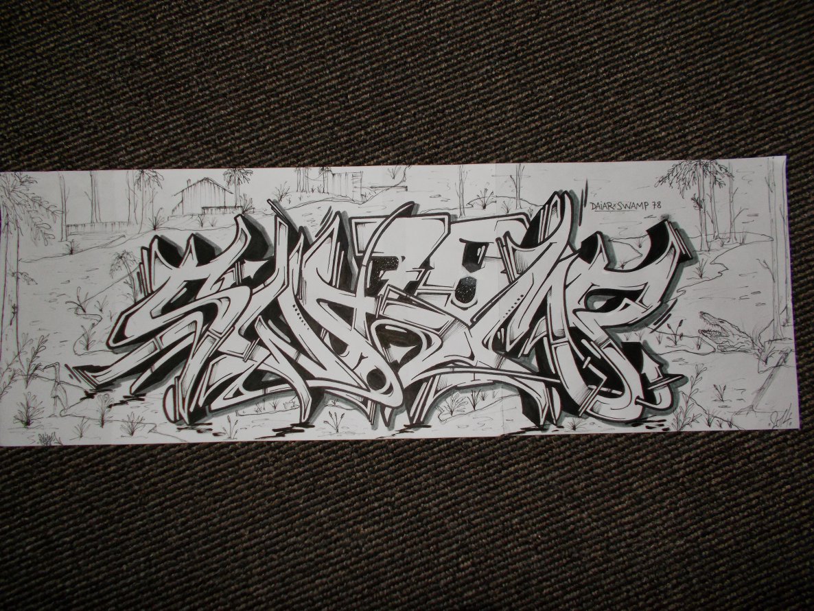 Graffiti Sketch - Photo by DaiaR - daiar, dair, swamp (2014)