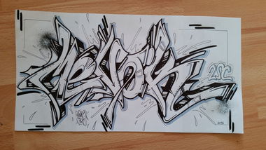 Graffiti Sketch - Photo by DaiaR - dair, daiar, mevok (2015)