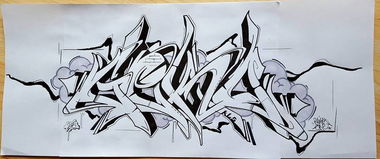 Graffiti Sketch - Photo by DaiaR (2016)