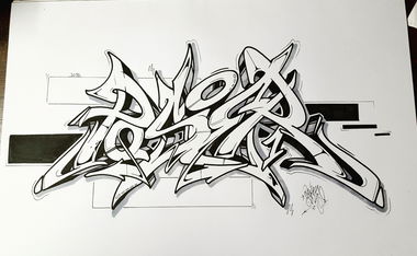 Graffiti Sketch - Photo by DaiaR - Daiar, dair, poser (2016)