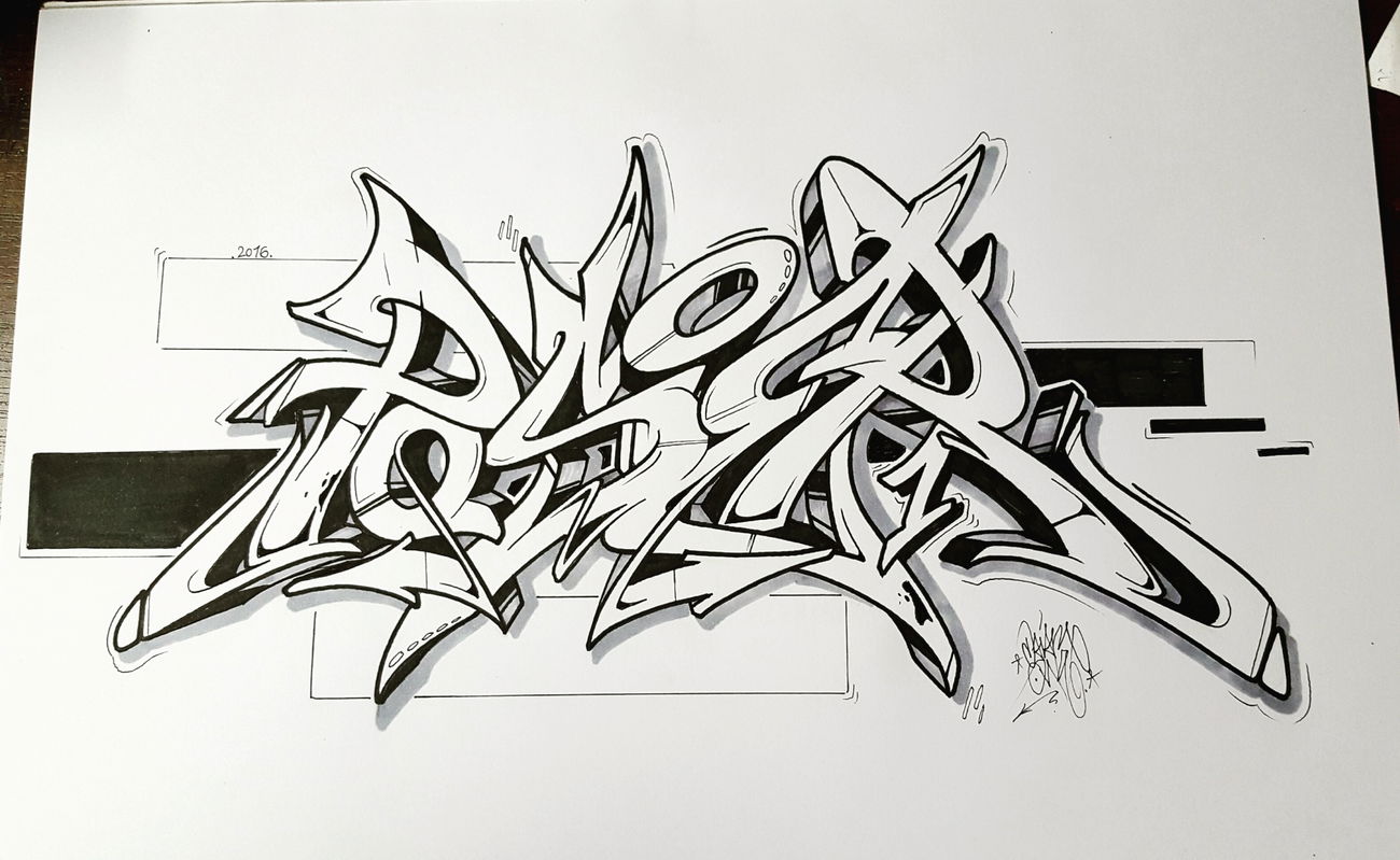 Graffiti Sketch - Photo by DaiaR - Daiar, dair, poser (2016)