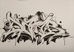 Graffiti Sketch in Drehort - Photo by DaiaR - daiar, stylewriting, letterlove (2024)