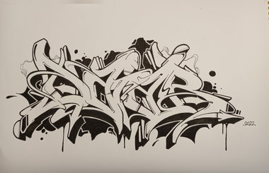Graffiti Sketch in Drehort - Photo by DaiaR - daiar, stylewriting, letterlove (2024)