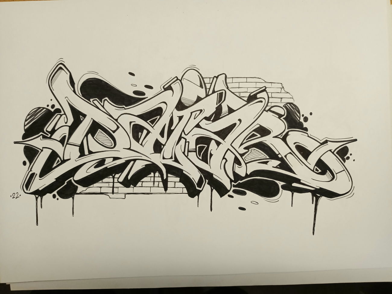 Graffiti Sketch in Drehort - Photo by DaiaR - daiar, dts, graffiti (2025)