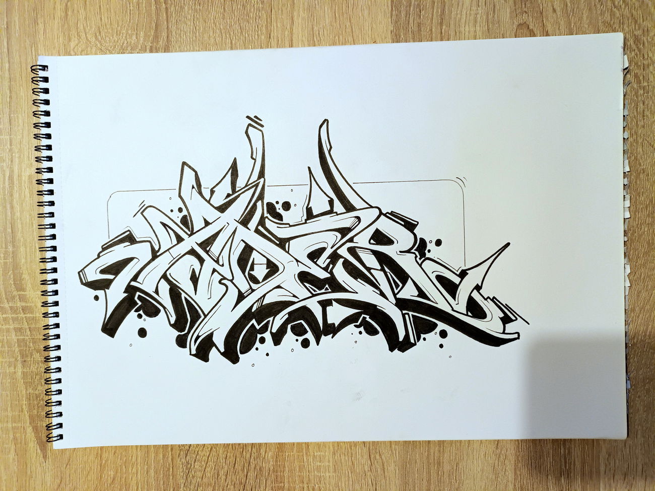Graffiti Sketch in Drehort - Photo by DaiaR - daiar, stylewriting, ader (2024)
