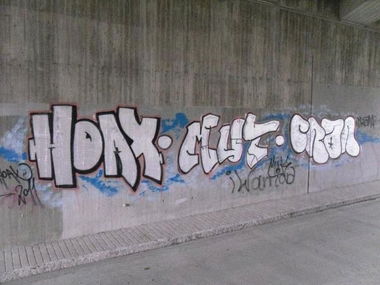 Graffiti Bombing - Photo by DailySick - Hoax, mut, mutz