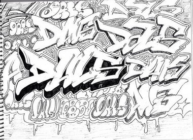 Graffiti Sketch - Photo by DalasKiev - DALAS, DALS