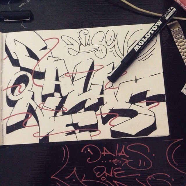 Graffiti Sketch in Киев - Photo by DalasKiev (2015)