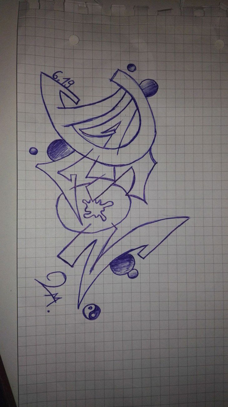 Graffiti Sketch in Deutschland - Photo by Dalton - dalton, 2m (2019)