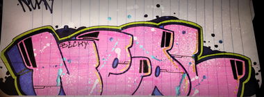 Graffiti Sketch - Photo by Damc215 - throwup, markers, ink