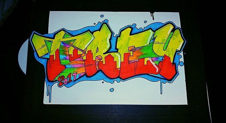 Graffiti Sketch - Photo by Damc215 - streetpins, graff, philly