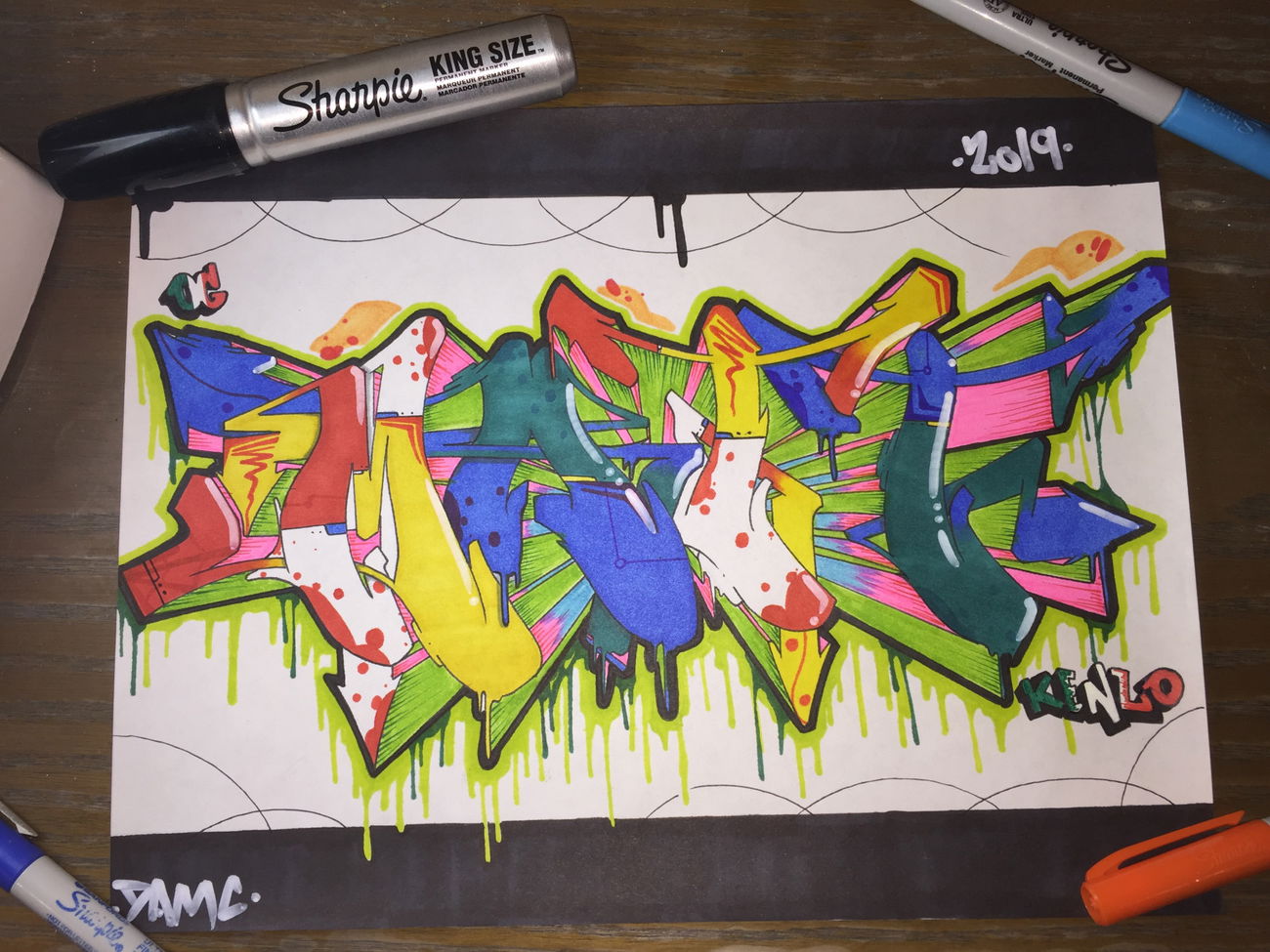 Graffiti Sketch - Photo by Damc215 - streetpins, philly, create