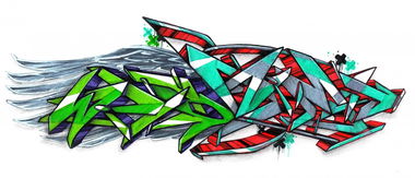 Graffiti Sketch in Saint Petersburg - Photo by Damce - damce, wild, animal (2014)