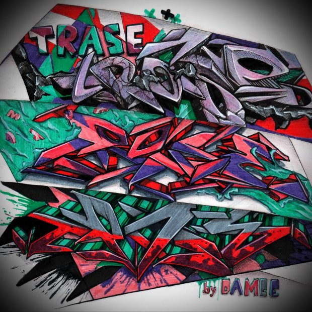 Graffiti Sketch in Saint Petersburg - Photo by Damce - damce, russia, saint-p (2014)