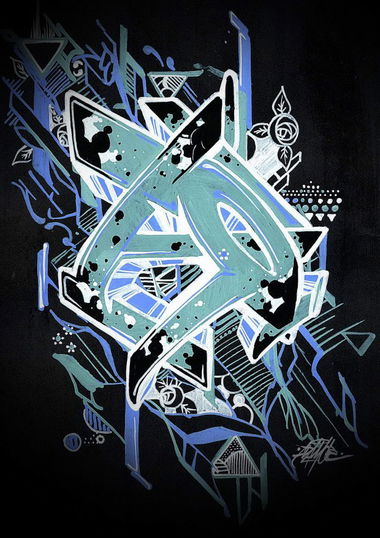 Graffiti Sketch in Saint Petersburg - Photo by Damce - molotow (2013)