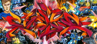 Graffiti Sketch in Saint Petersburg - Photo by Damce - damce, cyclop (2013)