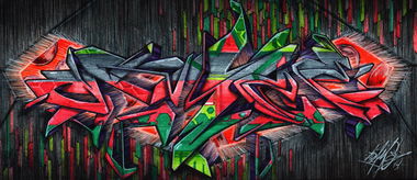 Graffiti Sketch in Saint Petersburg - Photo by Damce - damce (2014)