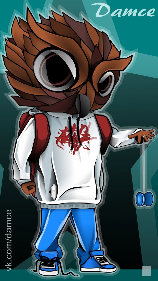 Graffiti Street Art - Photo by Damce - damce, stiker (2014)