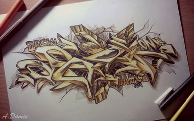 Graffiti Sketch - Photo by Damce - exchange (2014)