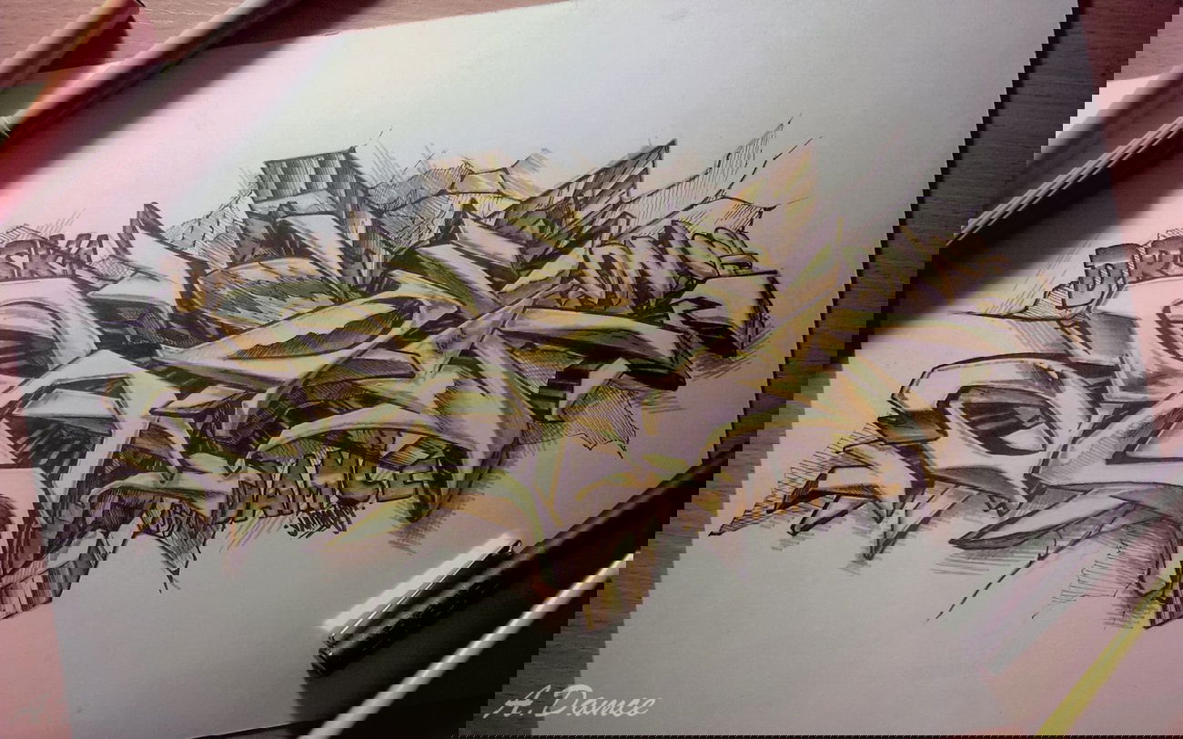 Graffiti Sketch - Photo by Damce - exchange (2014)